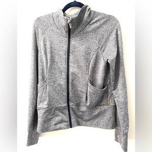 Lucy Athleisure heather gray jacket. Excellent preloved condition.